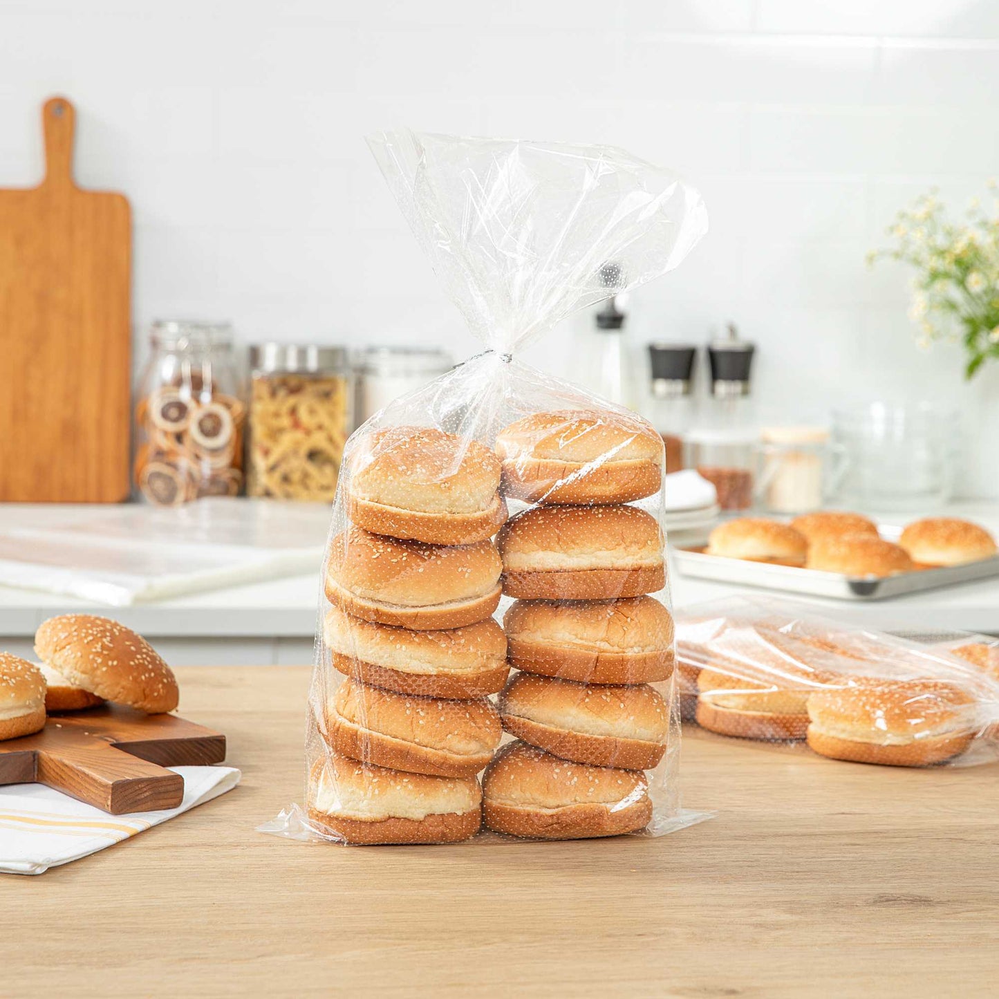 Bag Tek Clear Plastic Bread Bag - Micro-Perforated, with Wicket Dispenser - 11" x 20" - 250 count box
