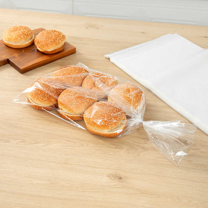 Bag Tek Clear Plastic Bread Bag - Micro-Perforated, with Wicket Dispenser - 11" x 20" - 250 count box
