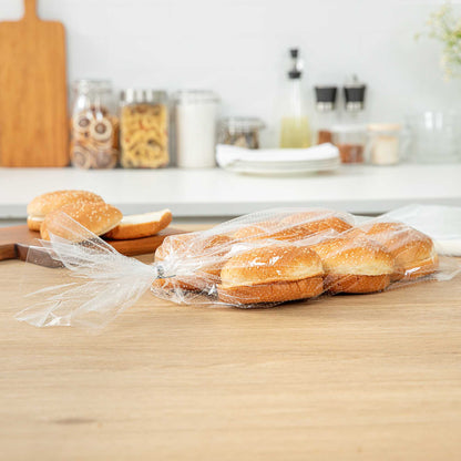 Bag Tek Clear Plastic Bread Bag - Micro-Perforated, with Wicket Dispenser - 11" x 20" - 250 count box