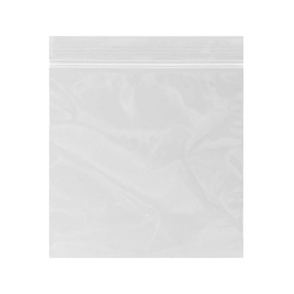 Bag Tek Clear Plastic Zip Bag - BPA-Free, High Clarity - 4" x 4" - 100 count box