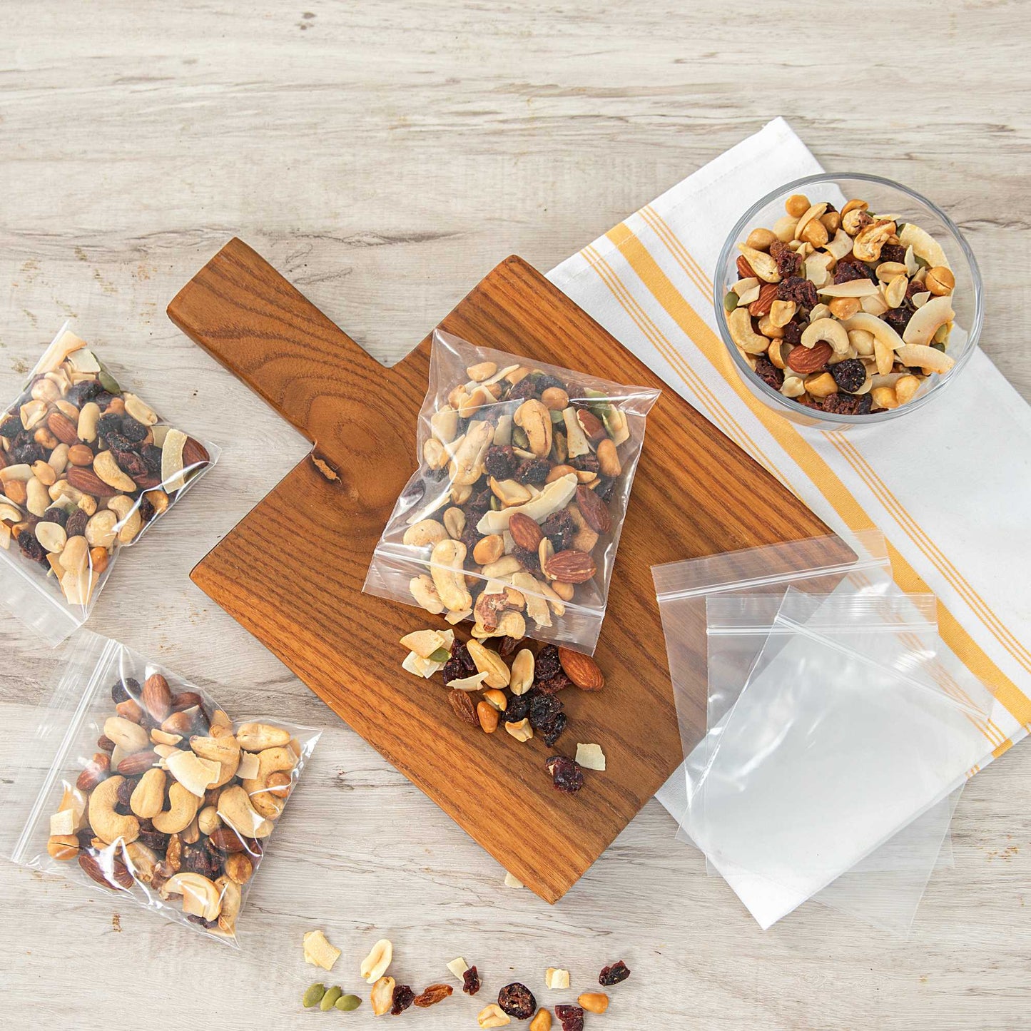 Bag Tek Clear Plastic Zip Bag - BPA-Free, High Clarity - 4" x 4" - 100 count box