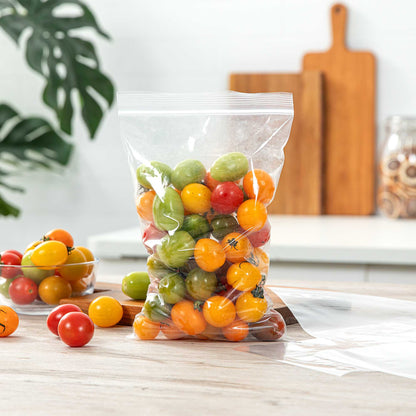 Bag Tek Clear Plastic Zip Bag - BPA-Free, High Clarity - 6" x 9" - 100 count box