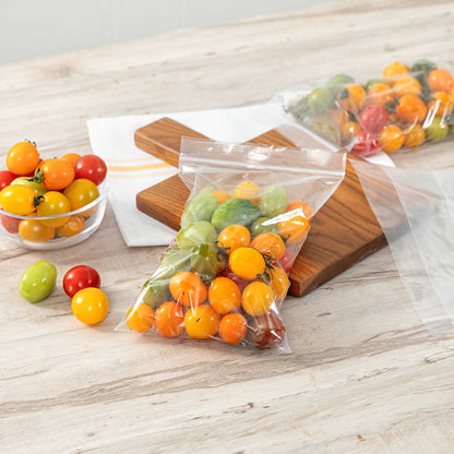 Bag Tek Clear Plastic Zip Bag - BPA-Free, High Clarity - 6" x 9" - 100 count box