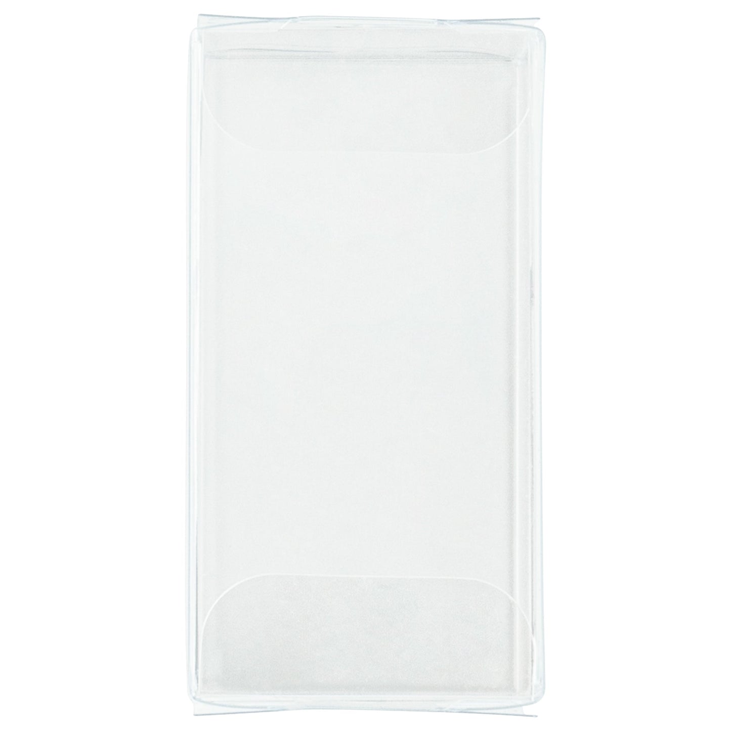Sweet Vision Clear Plastic Candy Box - Tuck Top, with Sleeve - 1 1/2" x 1 1/2" x 2 3/4" - 100 count box