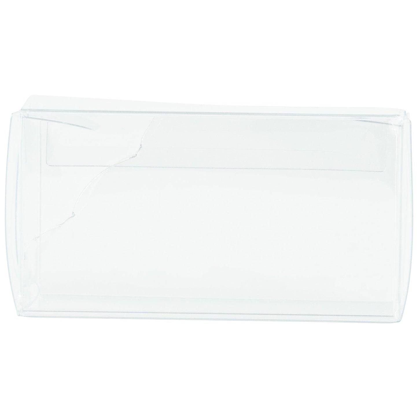 Sweet Vision Clear Plastic Candy Box - Tuck Top, with Sleeve - 1 1/2" x 1 1/2" x 2 3/4" - 100 count box