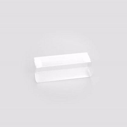 Sweet Vision Clear Plastic Candy Box - Tuck Top, with Sleeve - 1 1/2" x 1 1/2" x 4 1/4" - 100 count box