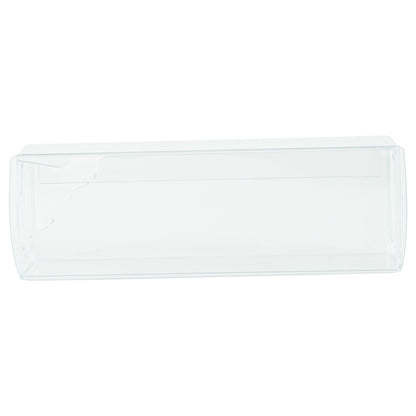 Sweet Vision Clear Plastic Candy Box - Tuck Top, with Sleeve - 1 1/2" x 1 1/2" x 4 1/4" - 100 count box