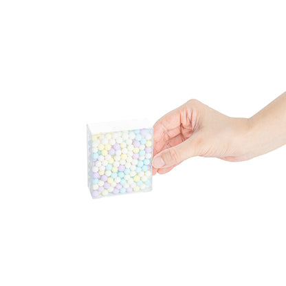 Sweet Vision Square Clear Plastic Candy Box - 2 1/2" x 1" x 3" - 100 count box
