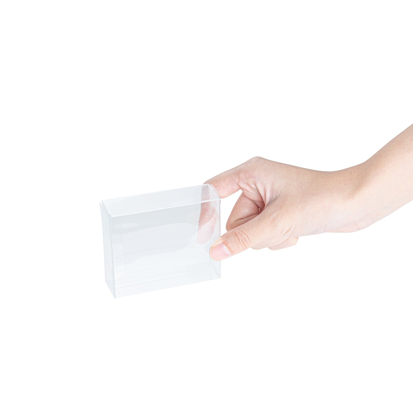 Sweet Vision Square Clear Plastic Candy Box - 2 1/2" x 1" x 3" - 100 count box