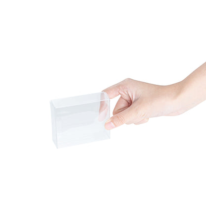 Sweet Vision Square Clear Plastic Candy Box - 2 1/2" x 1" x 3" - 100 count box