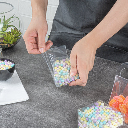 Sweet Vision Square Clear Plastic Candy Box - 2 1/2" x 1" x 3" - 100 count box