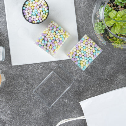 Sweet Vision Square Clear Plastic Candy Box - 2 1/2" x 1" x 3" - 100 count box