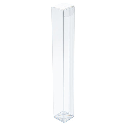 Sweet Vision Clear Plastic Candy Box - Tuck Top - 1" x 1" x 8" - 100 count box