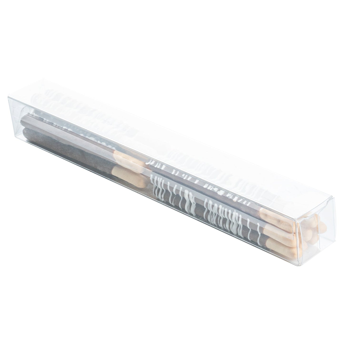 Sweet Vision Clear Plastic Candy Box - Tuck Top - 1" x 1" x 8" - 100 count box