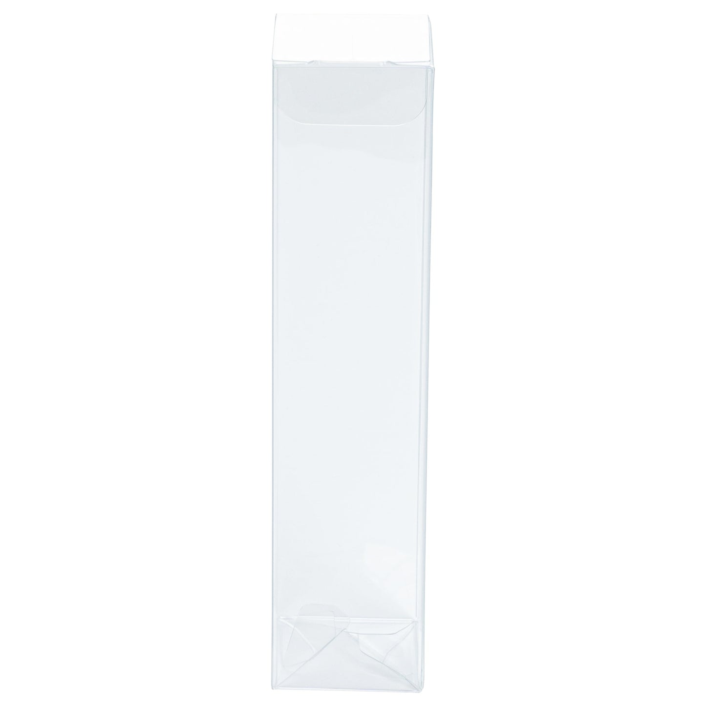 Sweet Vision Clear Plastic Favor Box - Tuck Top, Pop & Lock Bottom - 1 1/2" x 1 1/2" x 6 1/4" - 100 count box