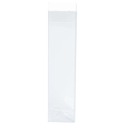 Sweet Vision Clear Plastic Favor Box - Tuck Top, Pop & Lock Bottom - 1 1/2" x 1 1/2" x 6 1/4" - 100 count box