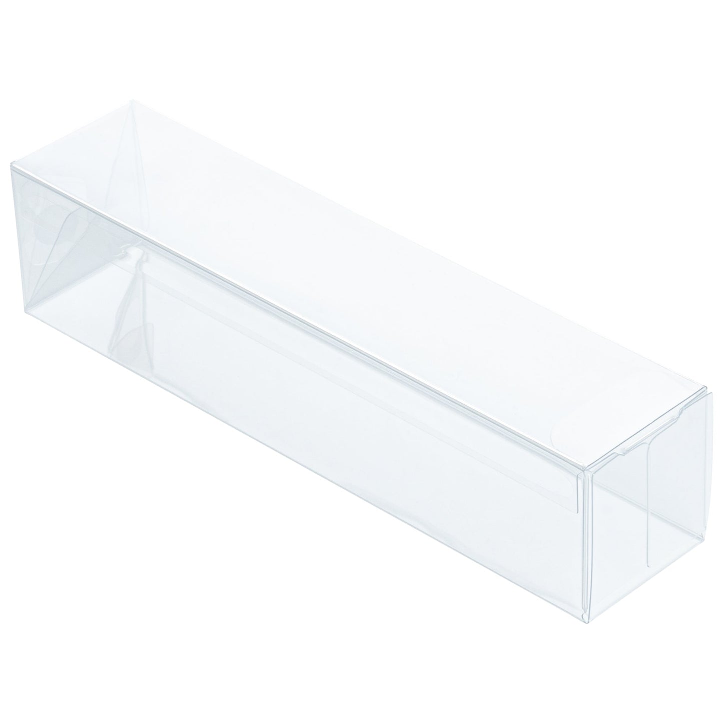Sweet Vision Clear Plastic Favor Box - Tuck Top, Pop & Lock Bottom - 1 1/2" x 1 1/2" x 6 1/4" - 100 count box
