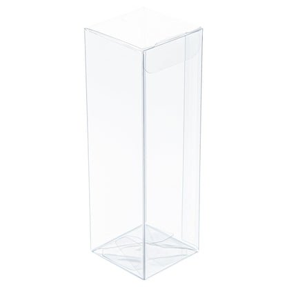 Sweet Vision Clear Plastic Favor Box - Tuck Top, Pop & Lock Bottom - 1 1/2" x 1 1/2" x 5" - 100 count box