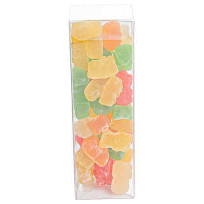 Sweet Vision Clear Plastic Favor Box - Tuck Top, Pop & Lock Bottom - 1 1/2" x 1 1/2" x 5" - 100 count box