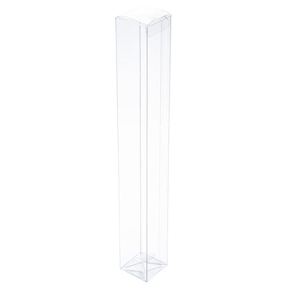 Sweet Vision Clear Plastic Favor Box - Tuck Top, Pop & Lock Bottom - 12" x 1 1/2" x 1 1/2" - 100 count box