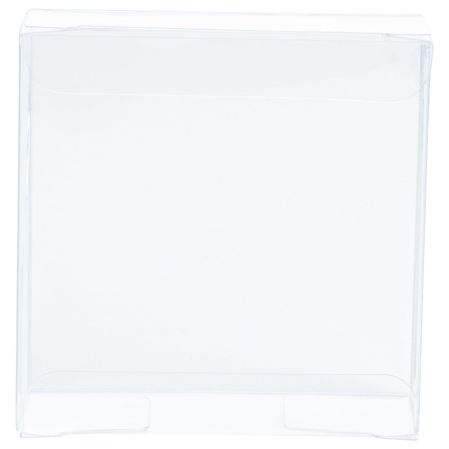 Sweet Vision Square Clear Plastic Candy Box - 3 1/4" x 1 x 3 1/4" - 100 count box