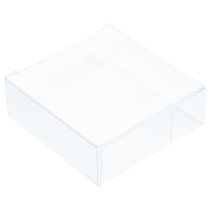 Sweet Vision Square Clear Plastic Candy Box - 3 1/4" x 1 x 3 1/4" - 100 count box