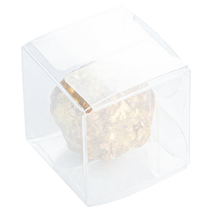 Sweet Vision Cube Clear Plastic Favor Box - Folding Top - 1 1/2" x 1 1/2" x 1 1/2" - 100 count box