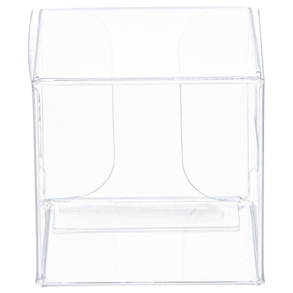 Sweet Vision Cube Clear Plastic Favor Box - Folding Top - 1 1/2" x 1 1/2" x 1 1/2" - 100 count box
