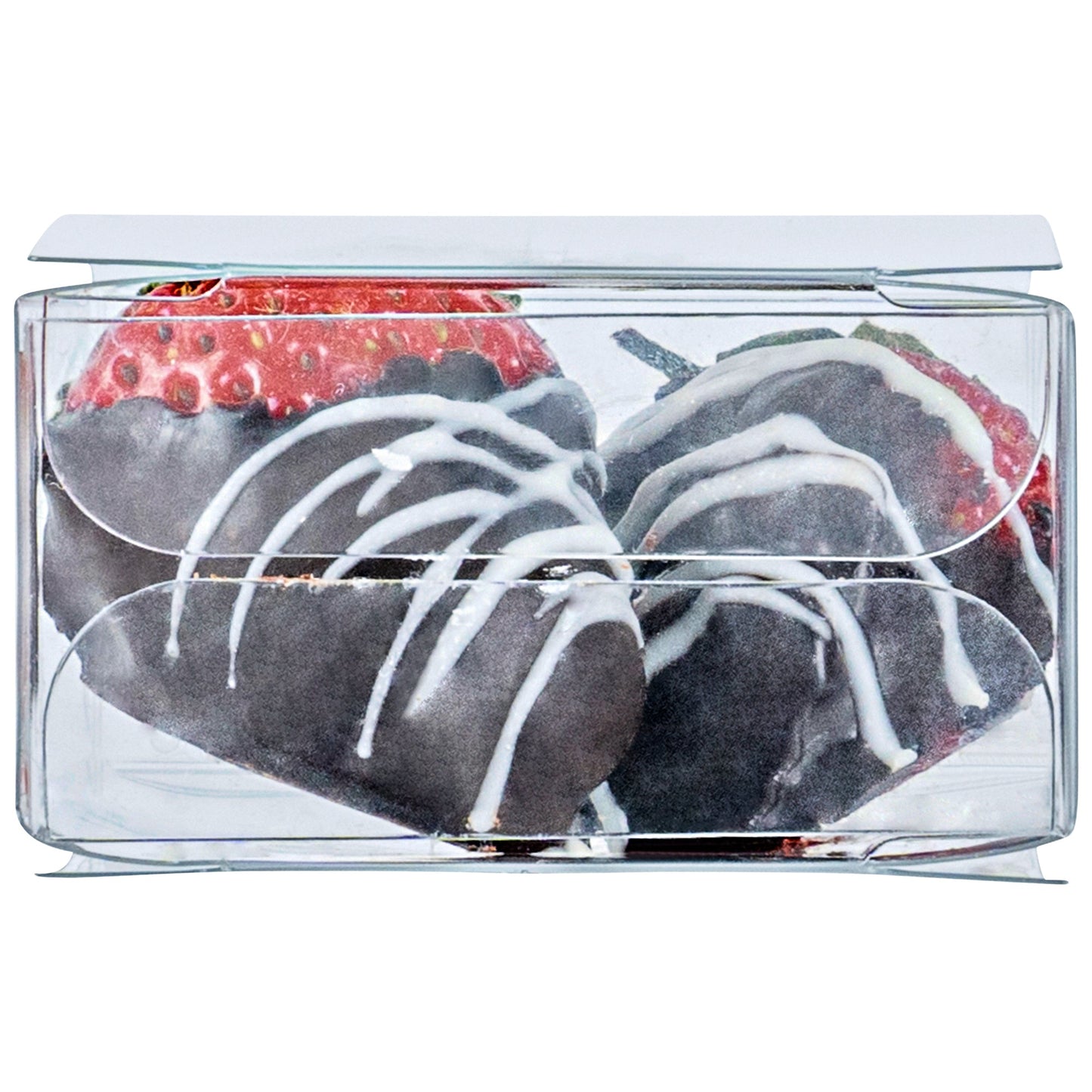 Sweet Vision Square Clear Plastic Favor Box - Folding Top - 2" x 2" x 1" - 100 count box