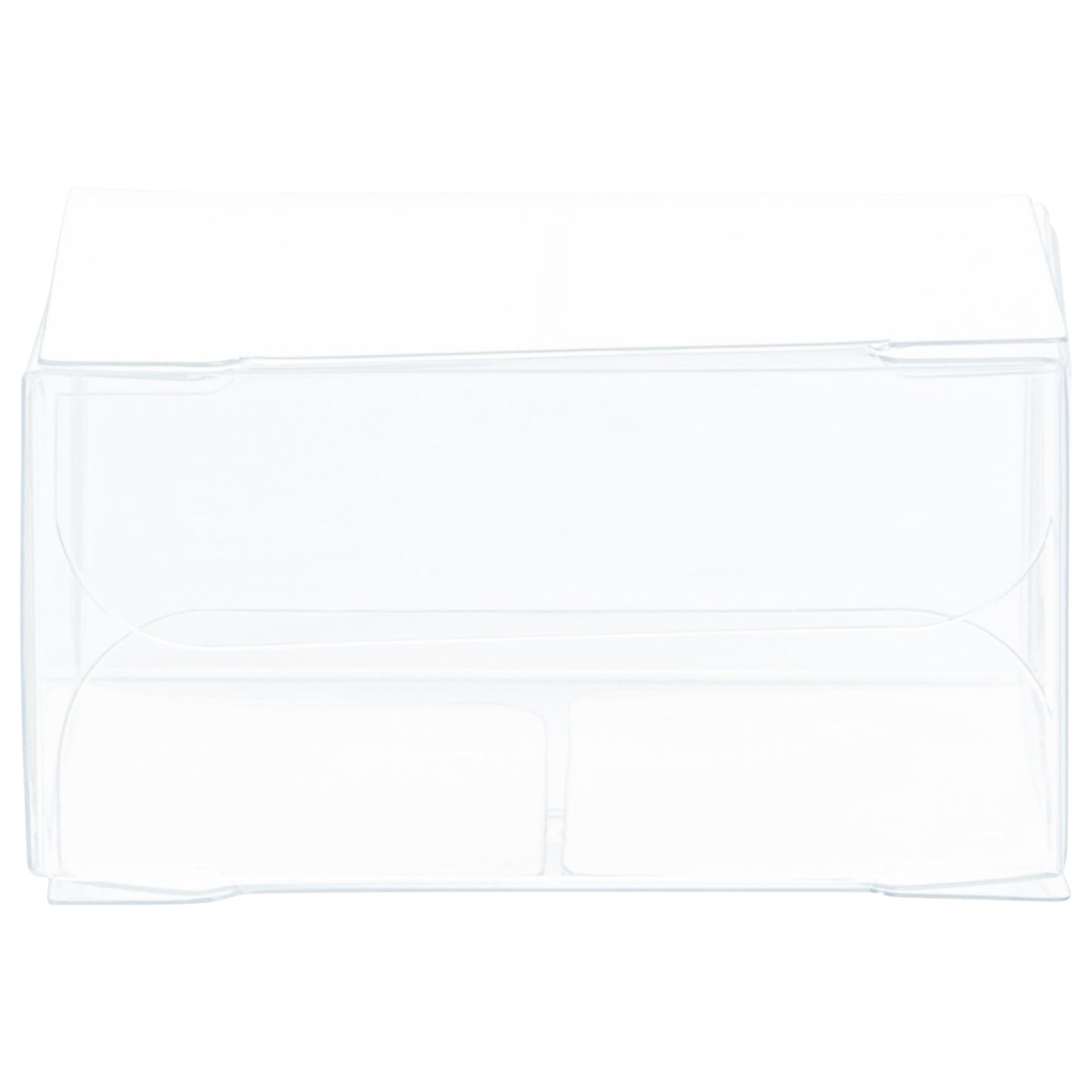 Sweet Vision Square Clear Plastic Favor Box - Folding Top - 2" x 2" x 1" - 100 count box