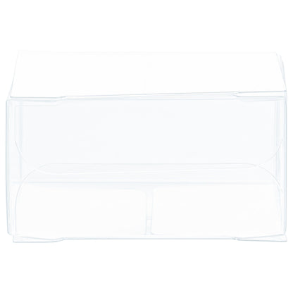 Sweet Vision Square Clear Plastic Favor Box - Folding Top - 2" x 2" x 1" - 100 count box
