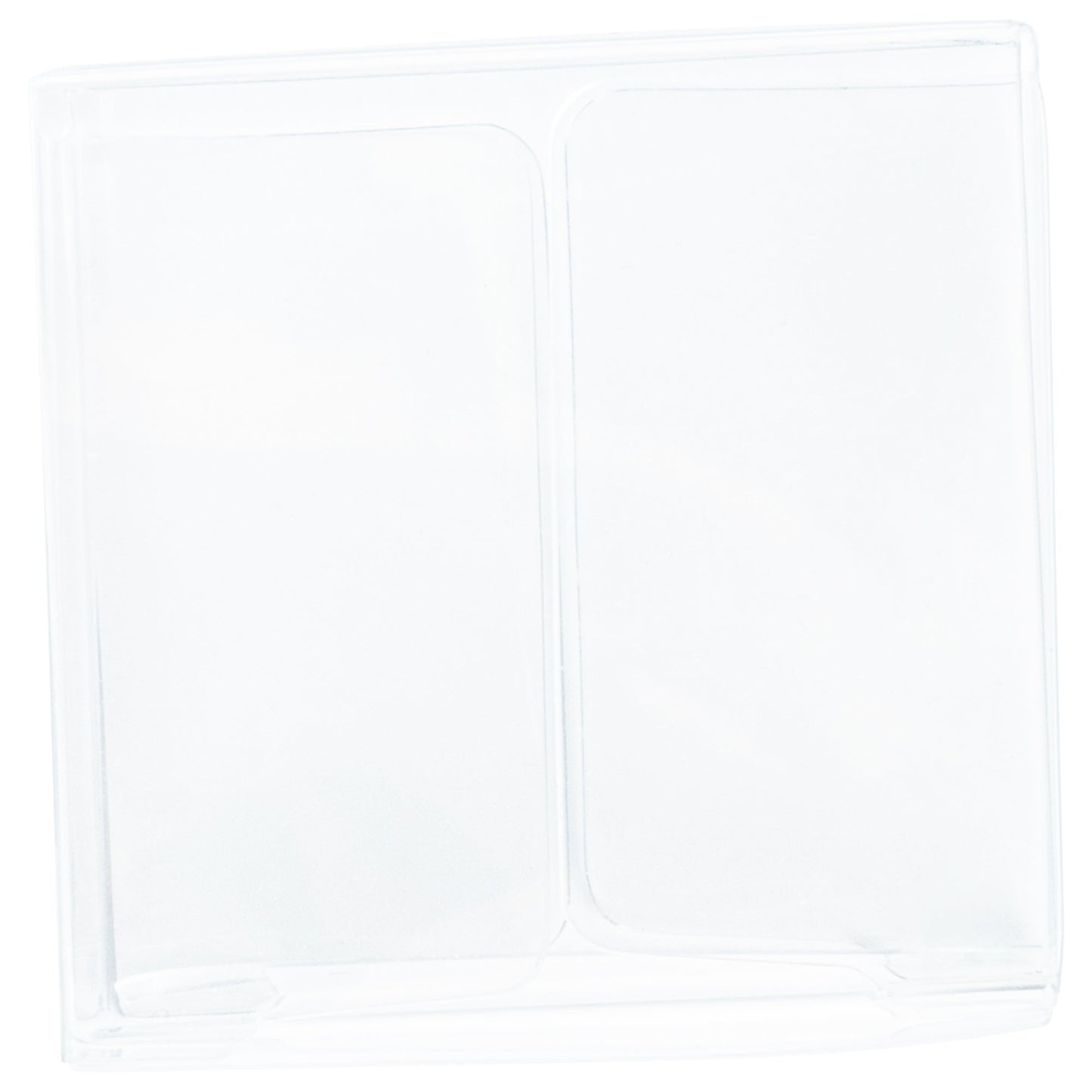 Sweet Vision Square Clear Plastic Favor Box - Folding Top - 2" x 2" x 1" - 100 count box