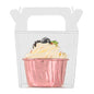 Sweet Vision Clear Plastic Take Out Box - with Handle - 3 1/4" x 2 1/2" x 4 1/2" - 100 count box