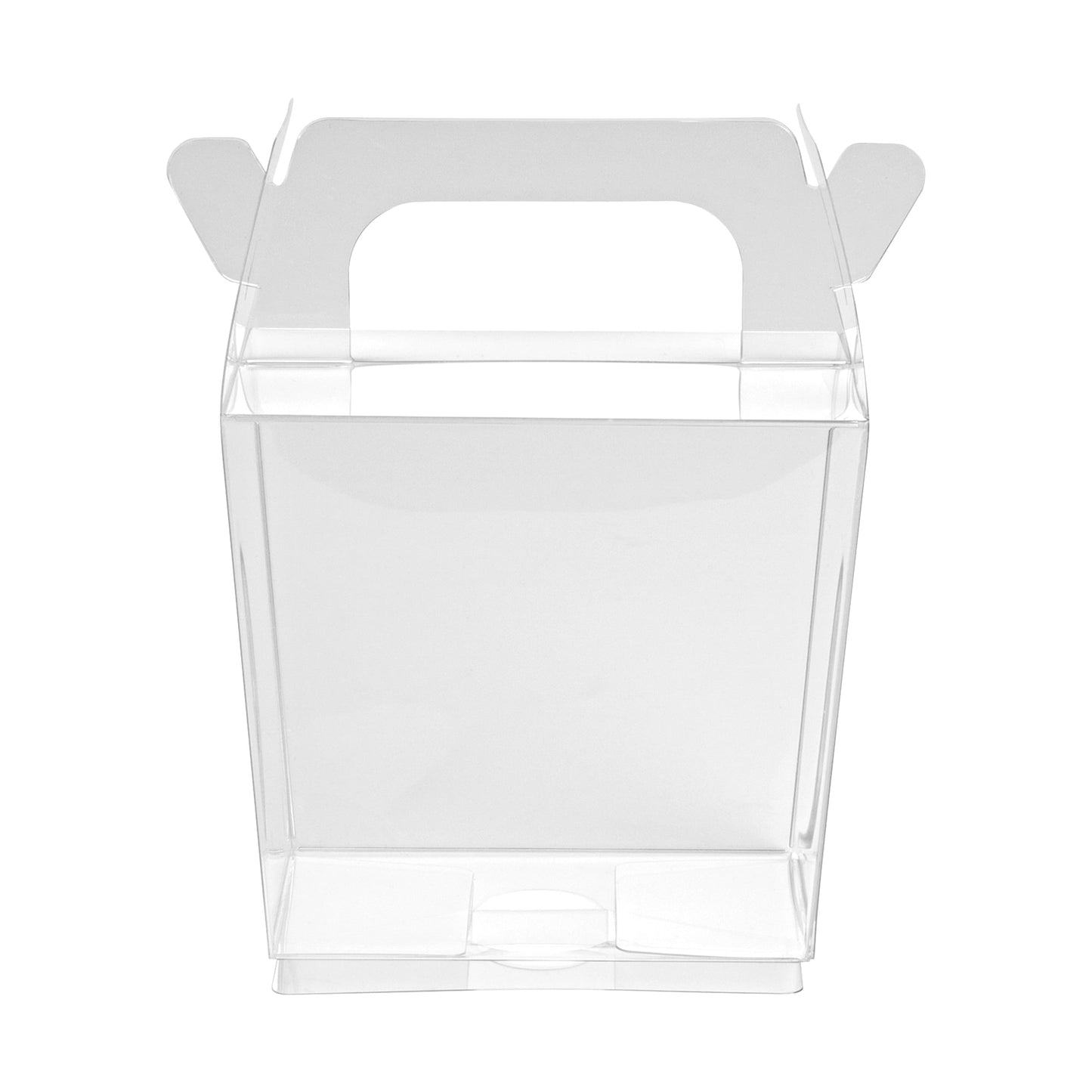 Sweet Vision Clear Plastic Take Out Box - with Handle - 3 1/4" x 2 1/2" x 4 1/2" - 100 count box