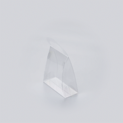 Sweet Vision Clear Plastic Purse Box - with Handle - 4" x 1 1/2" x 5 1/2" - 100 count box