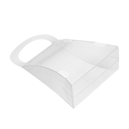 Sweet Vision Clear Plastic Purse Box - with Handle - 4" x 1 1/2" x 5 1/2" - 100 count box