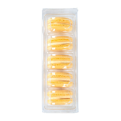 Sweet Vision Clear Plastic French Macaron Box - Fits 5 Macarons - 7 1/2" x 2 1/2" x 2" - 100 count box