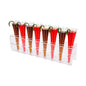 Clear Tek Clear Acrylic Cone Stand - 8 slots - 12 3/4" x 2 1/4" x 3 1/4" - 1 count box