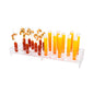 Clear Tek Clear Acrylic Pipette and Test Tube Holder - 40 slots - 17 3/4" x 6" x 2 1/4" - 1 count box