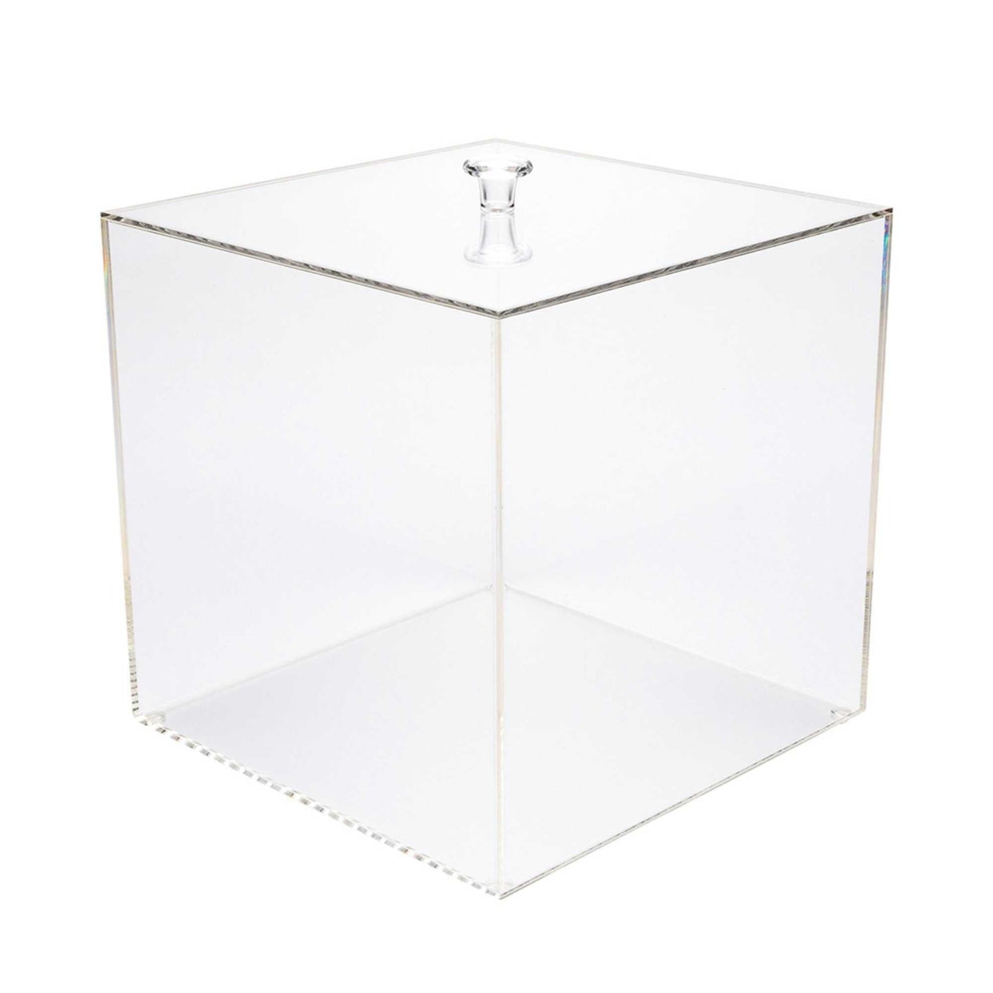 Clear Tek Clear Acrylic Large Candy Container - Display Box - 7 3/4" x 7 3/4" x 7 3/4" - 1 count box