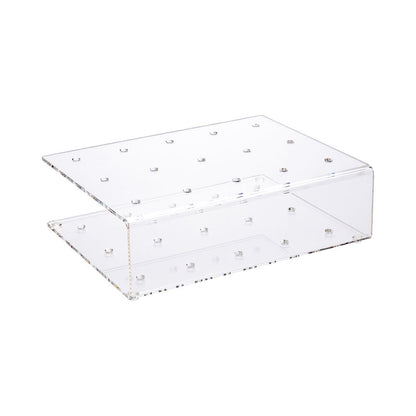 Clear Tek Clear Acrylic Cake Pop Holder - 15 slots - 7 3/4" x 6" x 2" - 1 count box