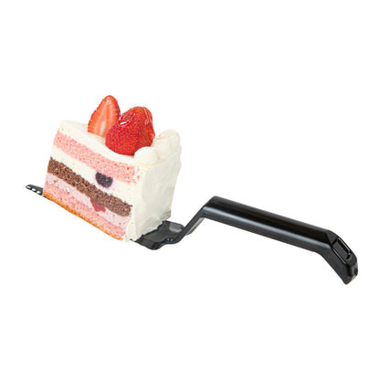 Cater Tek Black Plastic Cake Server - Recyclable - 10" x 2" x 1" - 10 count box