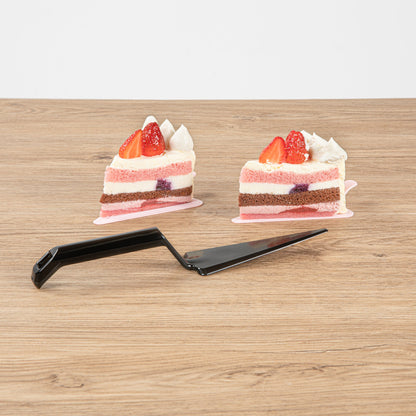 Cater Tek Black Plastic Cake Server - Recyclable - 10" x 2" x 1" - 10 count box