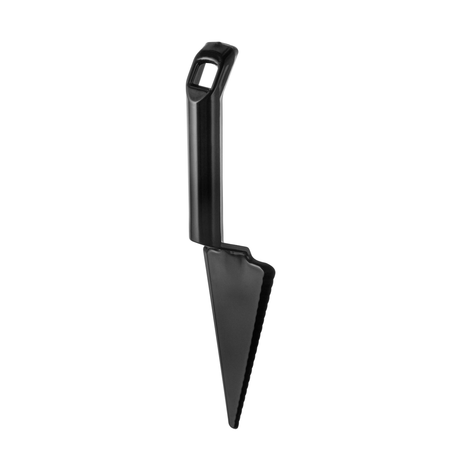 Cater Tek Black Plastic Cake Server - Recyclable - 10" x 2" x 1" - 100 count box