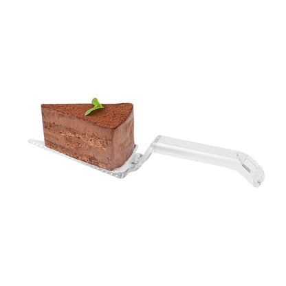 Cater Tek Clear Plastic Cake Server - Recyclable - 10" x 2" x 1" - 10 count box