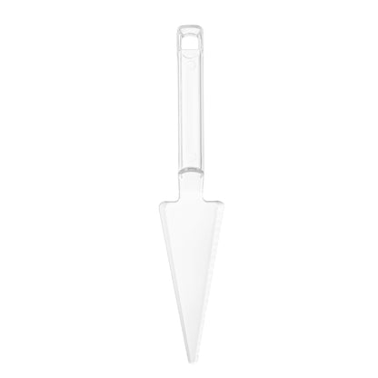 Cater Tek Clear Plastic Cake Server - Recyclable - 10" x 2" x 1" - 10 count box