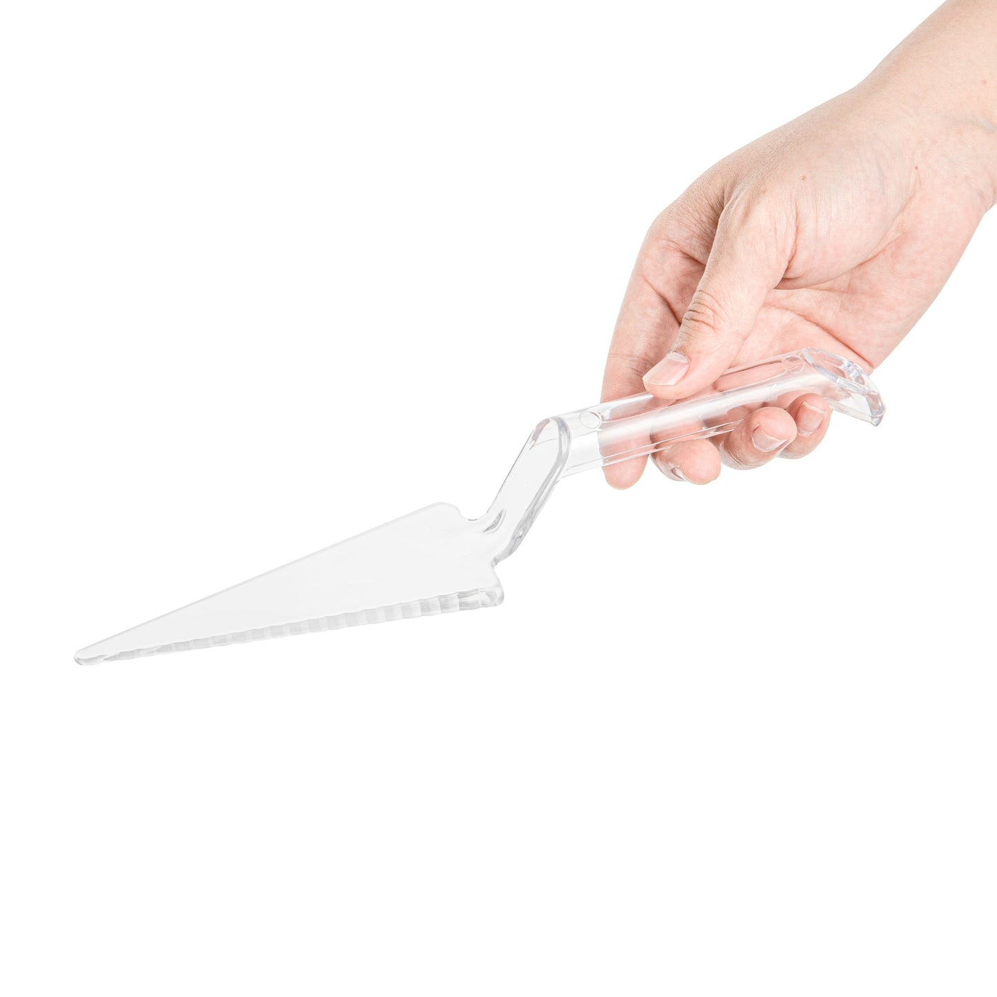 Cater Tek Clear Plastic Cake Server - Recyclable - 10" x 2" x 1" - 100 count box