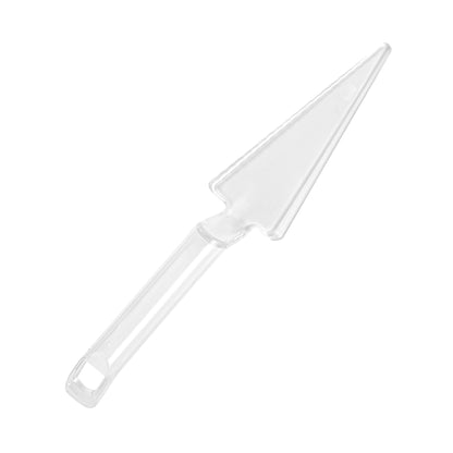 Cater Tek Clear Plastic Cake Server - Recyclable - 10" x 2" x 1" - 100 count box