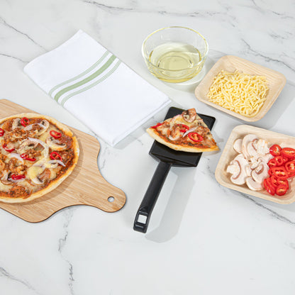 Cater Tek Black Plastic Serving Spatula - Recyclable - 10" - 100 count box