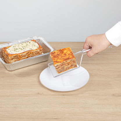 Cater Tek Clear Plastic Serving Spatula - Recyclable - 10" - 10 count box